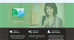 Desktop Screenshot of highcountrydentistry.com